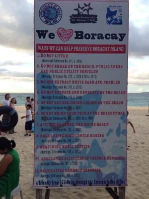 no littering in boracay
